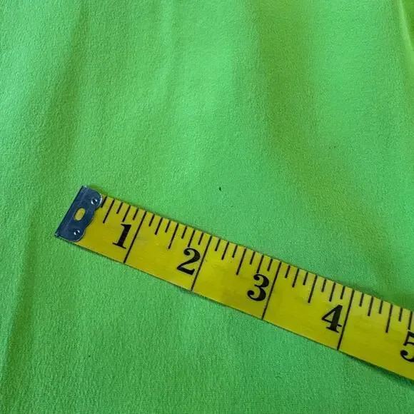 VTG Silks By Joan Leslie Blazer & Blouse Neon Green 100% Silk Womens Sz 16 - Picture 14 of 15